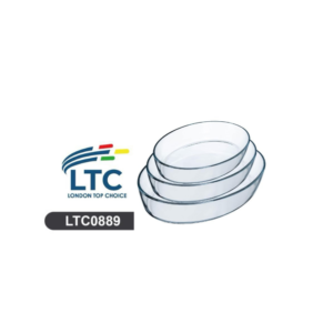 Round Glass Plate 3 Sets(1.5L/2.0L/3.0L) LTC0889