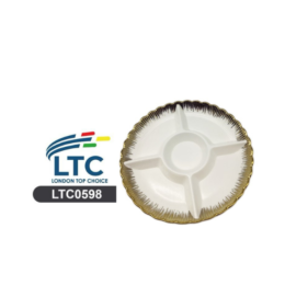 Ceramic Dray Food plate  12"x12"  LTC0598