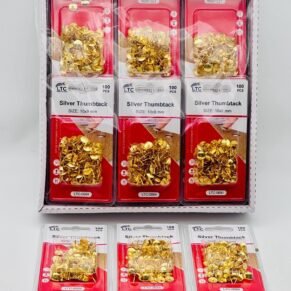101 pcs Golden Thumbtack LTC-0684