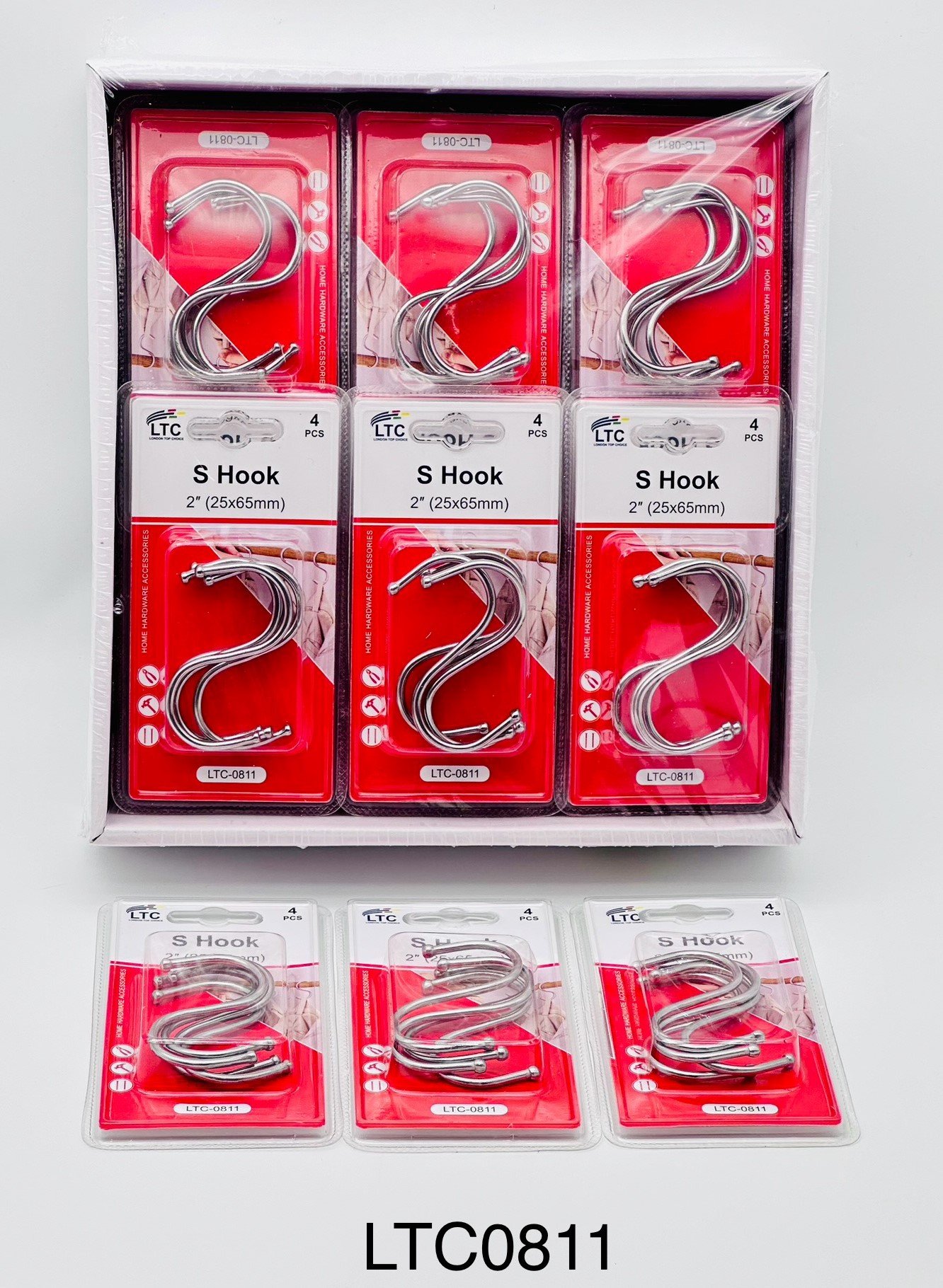 Hook S 2" 4 Pcs -LTC-0811