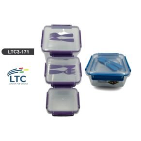 Food Containers-3pcs(13,16,18cm2) LTC3-171