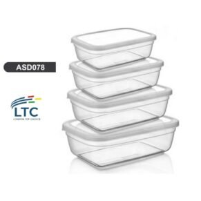 Food Container Rectangular 4   17X25X7,5 CM ASD078