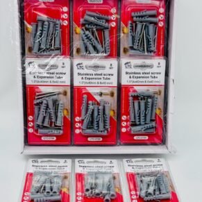 Stainless Steel Screw & Expansion tube 1.5" 8Set LTC-0789