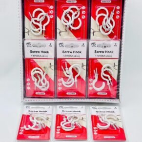 Hook  Screw 1-1/2"  4 Pcs LTC-0809