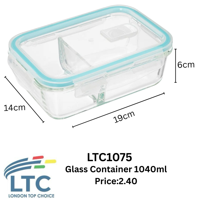 Glass Food container  1040ml LTC01075