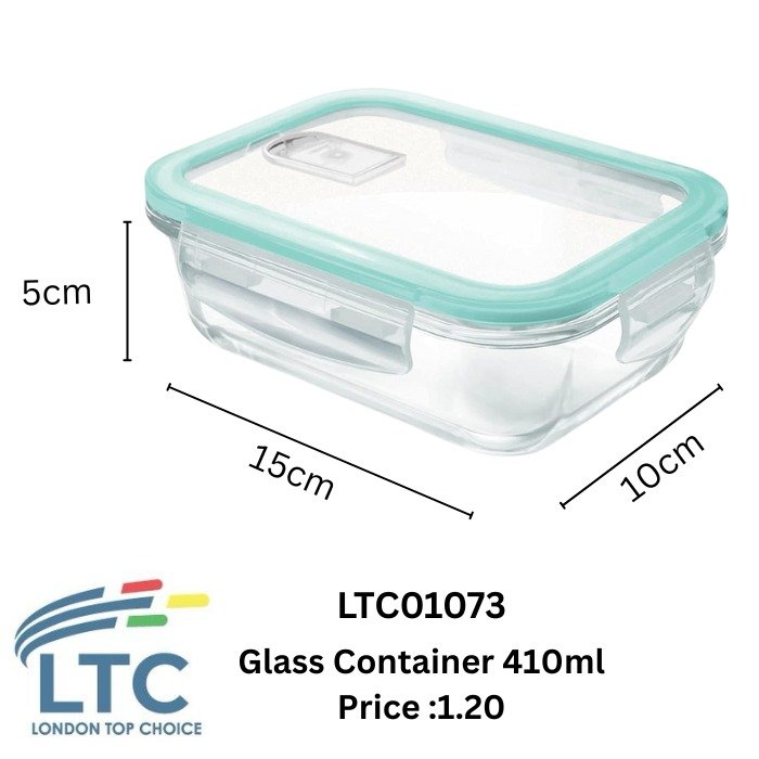 Glass Container15*5*10  410ml LTC01073