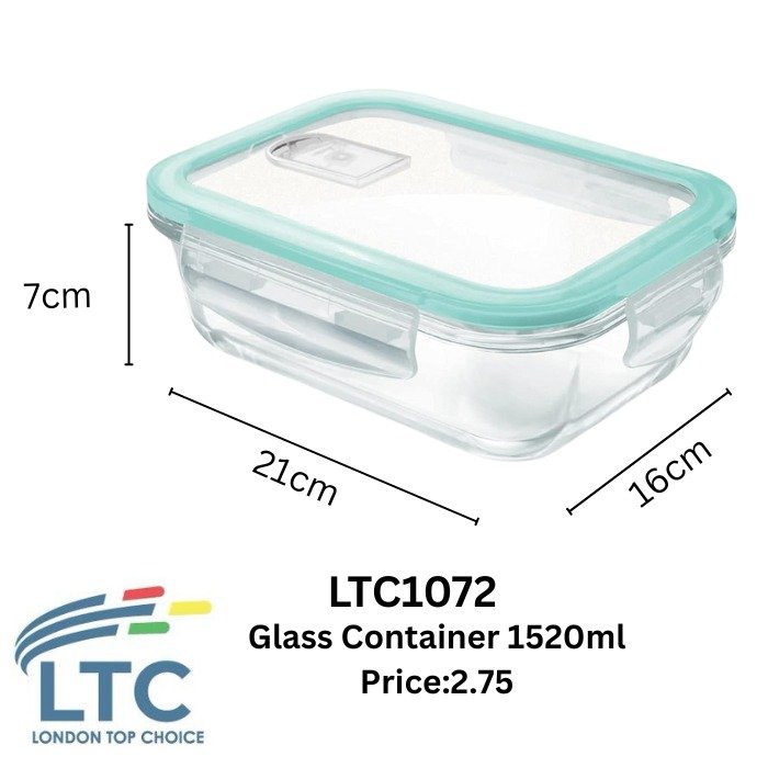 Glass Container 7*21*16 1520ml LTC01072