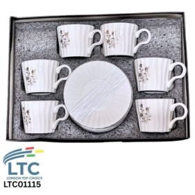 Tea Cup Set 6Pcs  Golden LTC01115