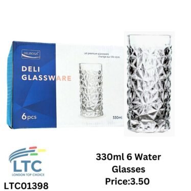 330ml 6 Water Glasses LTC01398