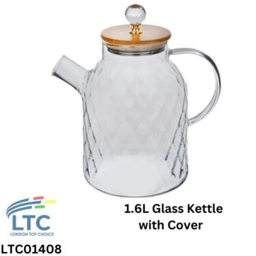 1.6L Glass Kettle with Cover LTC01408