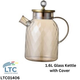 1.6L Glass Kettle with Cover LTC01406