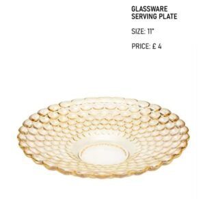 11" Fruit glass plate LTC0292