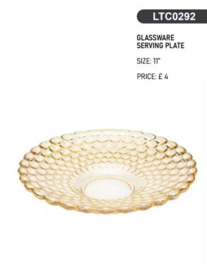 11" Fruit glass plate LTC0292