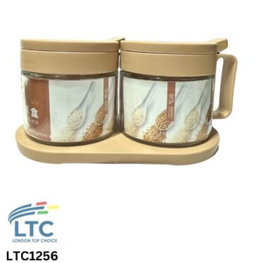 Set of 2 Glass Jar LTC1256